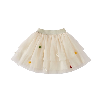 儿童半身裙春秋女宝宝短裙秋冬网纱蓬蓬裙小女孩红色纱裙女童裙子