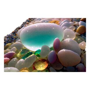 雨花石漂亮的石头鱼缸鹅卵石七彩小石头花盆天然石子摆设道具装饰