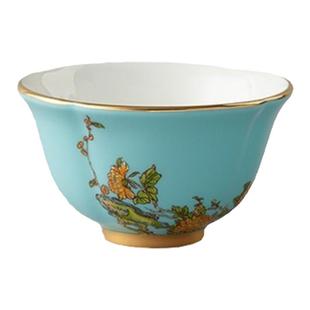 国瓷永丰源夫人瓷西湖蓝茶杯陶瓷主人杯