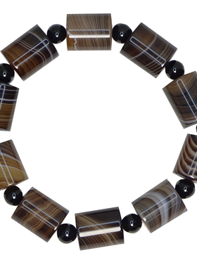 缠丝玛瑙手链勒子生日天眼天珠