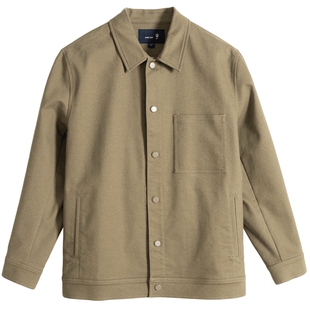 爸爸春装夹克男中老年人宽松秋冬季火山岩保暖外套老人爷爷衣服