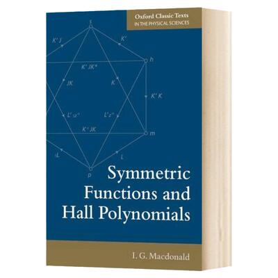 对称函数与 Hall多项式 英文原版 Symmetric Functions and Hall Polynomials 英文版 Macdonald, I. G. 全英文版进口原版英语书籍