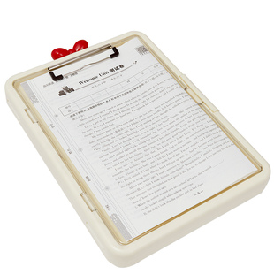 A4多功能文件夹板夹写字板三合一试卷作业资料a4纸卷子双层收纳盒小学生初中生专用透明亚克力桌面写字垫板