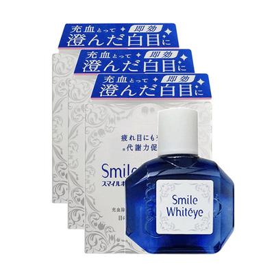 日本狮王美白眼球滴眼液眼药水眼充血缓解眼疲劳促进眼代谢15ml*3