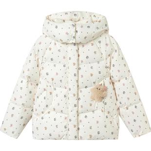 【商场同款】巴拉巴拉女童羽绒服中大童加厚外套秋冬季儿童中长款