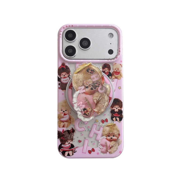 360°旋转磁吸支架环绕蒙奇奇壳