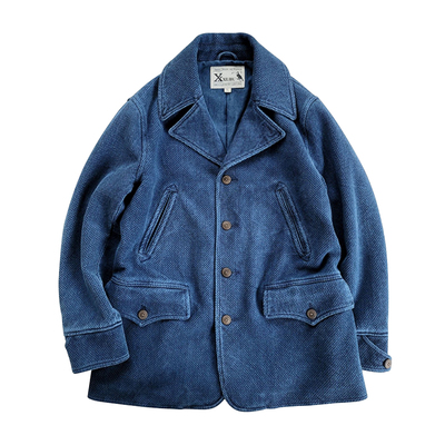 西里布蓝染剑道外套夹克休闲