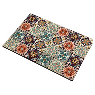 新款美式硅藻泥浴室地垫吸水卫生间地垫家用门口脚垫厕所速干垫子