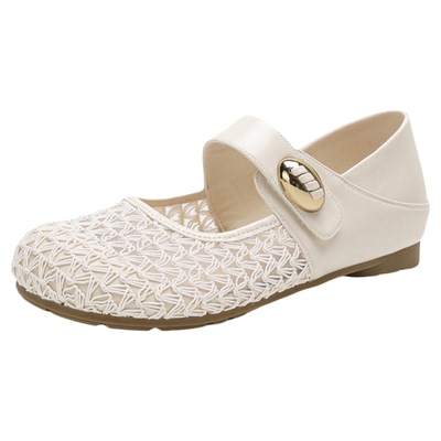 达芙妮玛丽珍鞋2026春季镂空透气