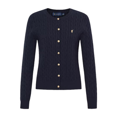 POLOWALK秋季新品女装麻花针织衫