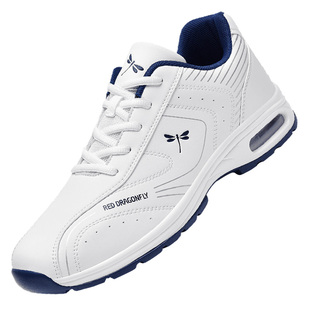 红蜻蜓男鞋秋冬2025新款皮面运动鞋品牌男士休闲跑步旅游鞋子软底