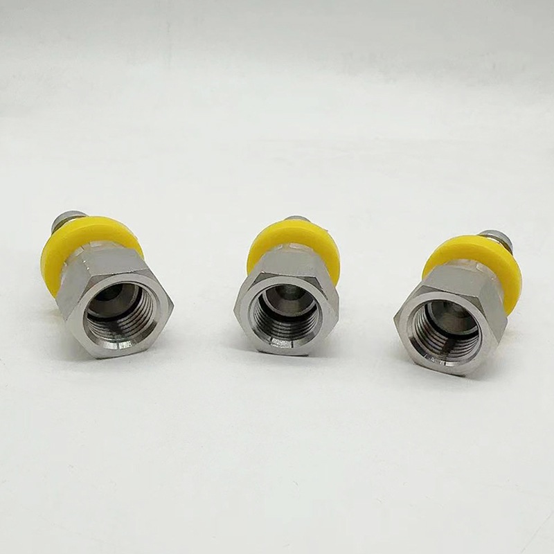 304不锈钢26711PO直插式软管接头派克管接头卡套宝塔接头直管螺母