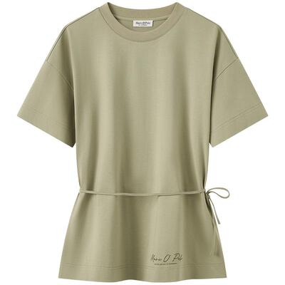 MOP可调节绑带设计短袖T恤女