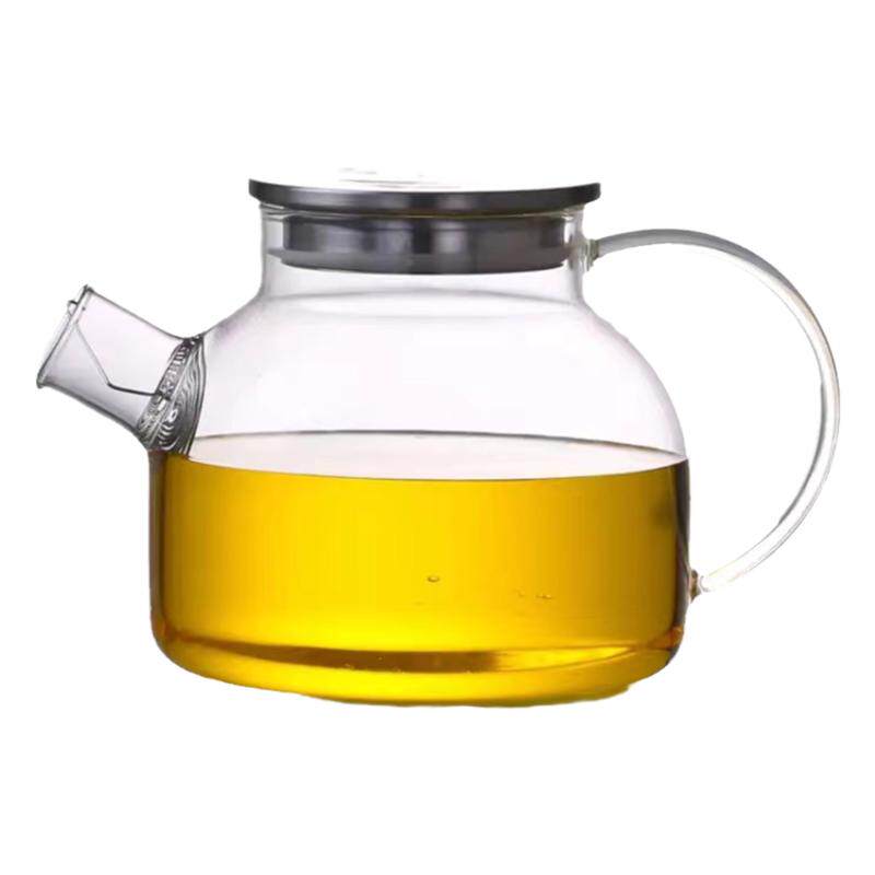 高硼硅耐高温玻璃透明壶1000毫升蒸茶煮茶烧水凉水壶可电陶炉加热