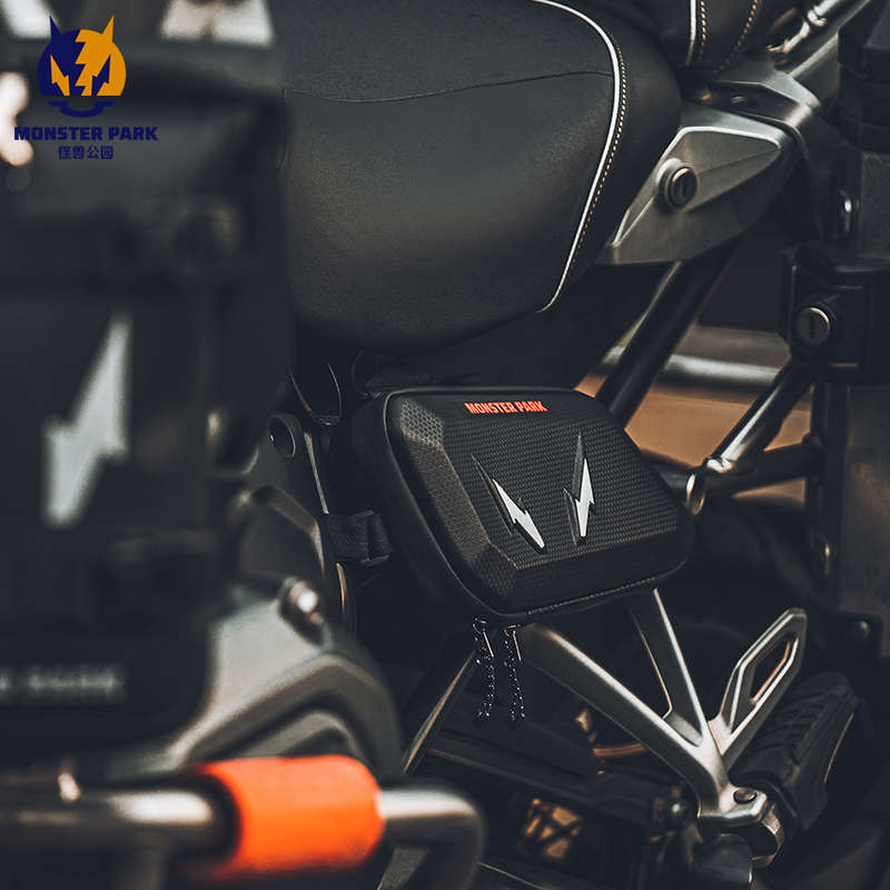 怪兽公园摩托车护杠包机车放置神器硬壳工具包防水侧边包摩旅装备