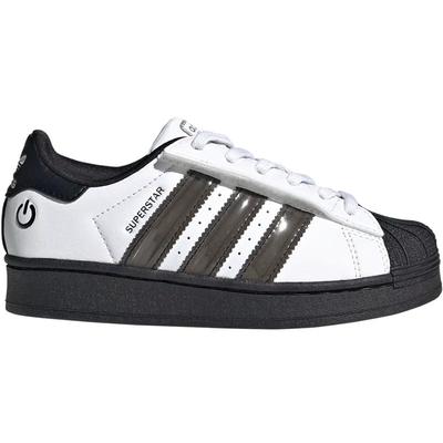 阿迪达斯男女小童亮灯小白鞋板鞋