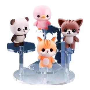 亚克力阶梯式手办动漫模型展示架透明多层盲盒香水首饰饰品收纳架