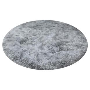 加厚长毛圆形地毯卧室床边衣帽间少女拍照毛毛垫子吊篮电脑椅地垫