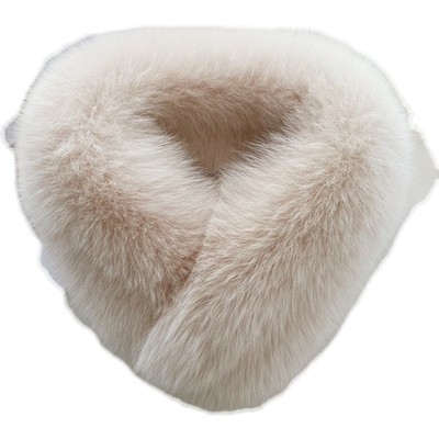 网红同款双面毛狐狸毛围巾女獭兔毛内衬韩版百搭皮草围脖真毛领子