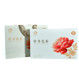 山东菏泽麟源牡丹花茶丹凤牡丹花瓣茶白牡丹花茶高档礼盒装送节礼