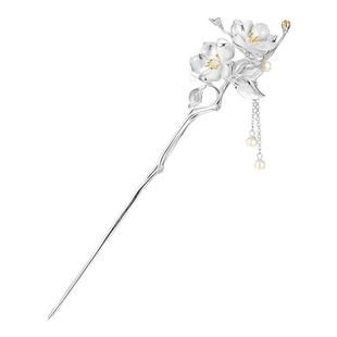 中国黄金央创足银发簪纯银簪子生日元旦跨年礼物女生送女朋友老婆