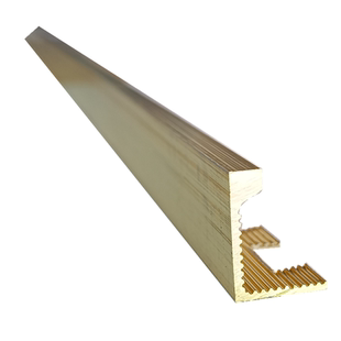 可弯窄边收边铜条瓷砖包边条过门条L型直角压条 冲齿冲孔收口铜条