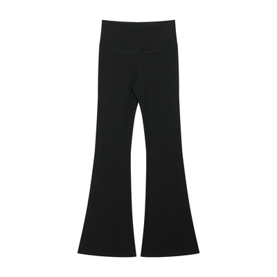 FUNKYFUN 高腰微喇叭薄绒弹力瑜伽裤休闲长裤