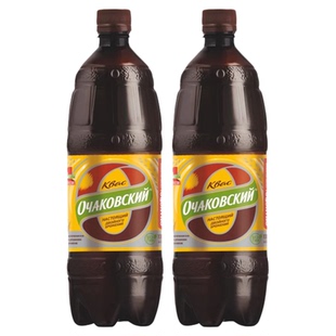俄罗斯进口格瓦斯欧奇可娃牌格瓦斯液体面包双重发酵饮料1L/瓶