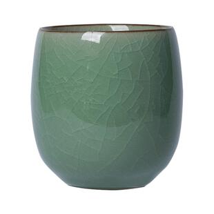 陶瓷泡茶杯6个套装家用主人杯客厅待客水杯龙泉青瓷喝茶随手杯子