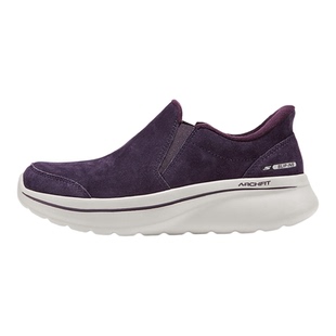 Skechers斯凯奇女鞋秋冬款一脚蹬健步鞋加绒保暖运动休闲鞋125847