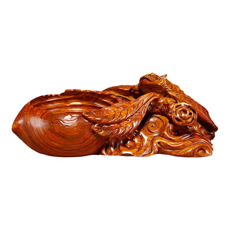 烟灰缸摆件红木工艺品