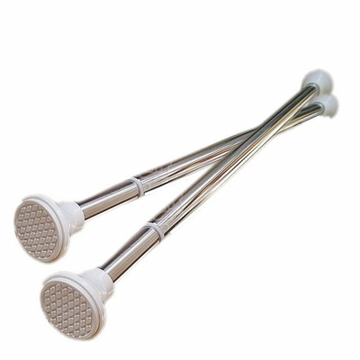 包邮加厚不锈钢免打孔安装伸缩杆
