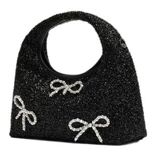 思加图新款甜美复古新月包手提包单肩斜挎时尚背提包X8266CX5