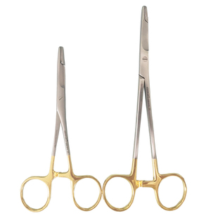 德国进口持针器带剪刀动物用精细持针器外科手术缝合持针钳带镶片