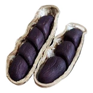 富硒黑花生带壳2024新货云南普洱种子籽晒干生熟黑皮黑花生米