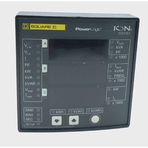 Square D PowerLogic ION 6200 Digital Panel Power  Energy Met