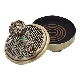 仿古创意盘香香薰炉家用中式线香炉沉香室内如意点香器茶道桌摆件