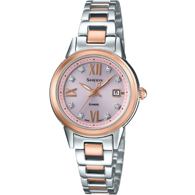 新年礼物卡西欧手表光能女士防水表蓝宝石SHE-4522SG/CG-4A 4526D