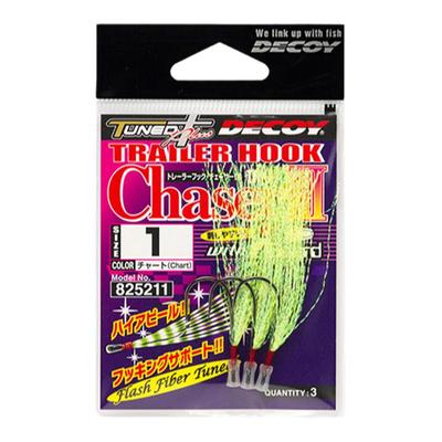 日本DECOY胜一拖拉机辅助钩复合亮片钩 TRAILER HOOK