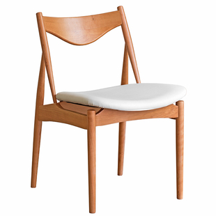 浮生记/椅子 餐椅靠背家用实木简约北欧餐桌椅组合餐厅樱桃木白橡