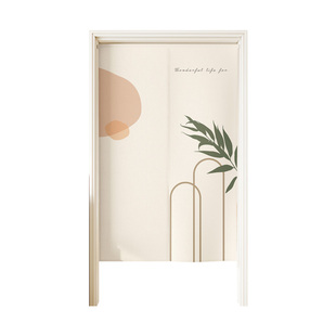 门帘隔断帘客厅厨房家用免打孔挂帘卧室厨房半帘卫生间隐私遮挡帘