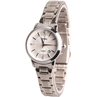 艾奇手表女潮流时尚简约百搭防水气质石英文艺学生女士链条钢带表