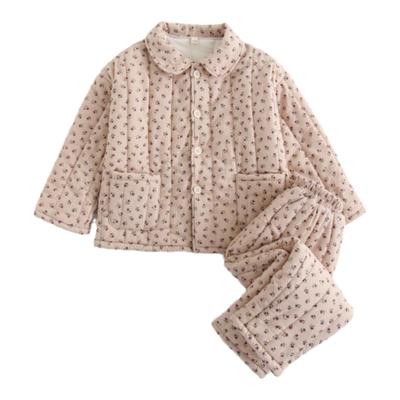 纯棉甜美磨毛冬季加厚睡衣女童