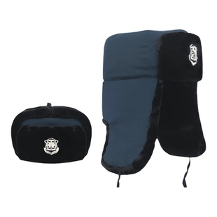 雷锋帽男款棉帽男士防寒东北保安执勤帽子加绒加厚冬季女士护耳帽