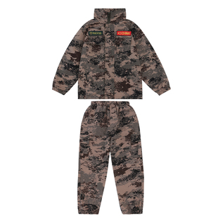 新款儿童迷彩服套装男女童春秋服耐脏军训运动会演出服饰升级布料