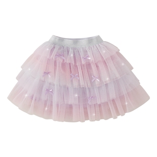 [7A抗菌]女童tutu裙蓬蓬裙小童甜美半身裙儿童夏装洋气宝宝网纱裙