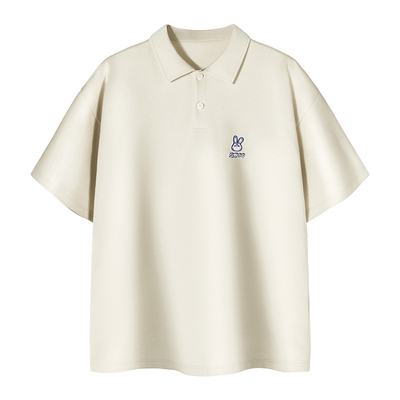 Logo兔子刺绣短袖Polo