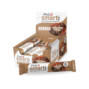 PhD蛋白棒smart智选乳清能量高健身0蔗糖代减餐可可代餐饼干零食