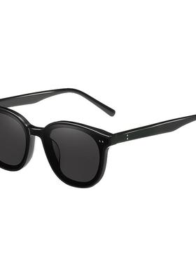 gm小框近视墨镜男士复古潮定制