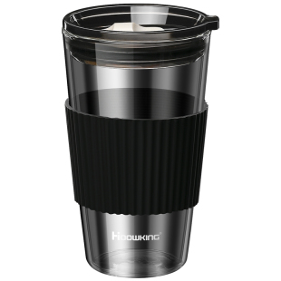 玻璃吸管杯女生耐热水杯男咖啡杯便携式新款带刻度豆浆果汁奶茶杯